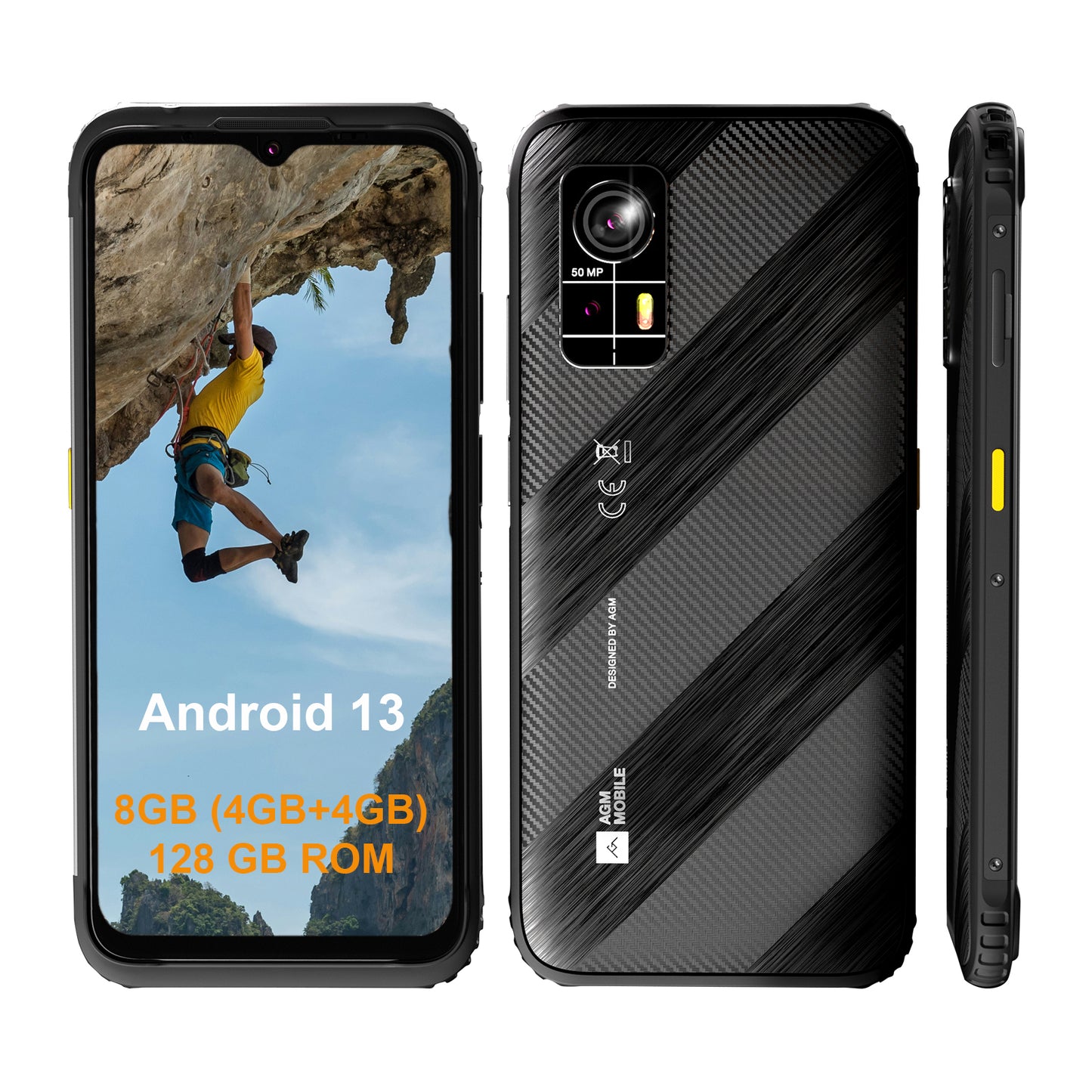 AGM H6 Lite Rugged 4G VoLTE - Black