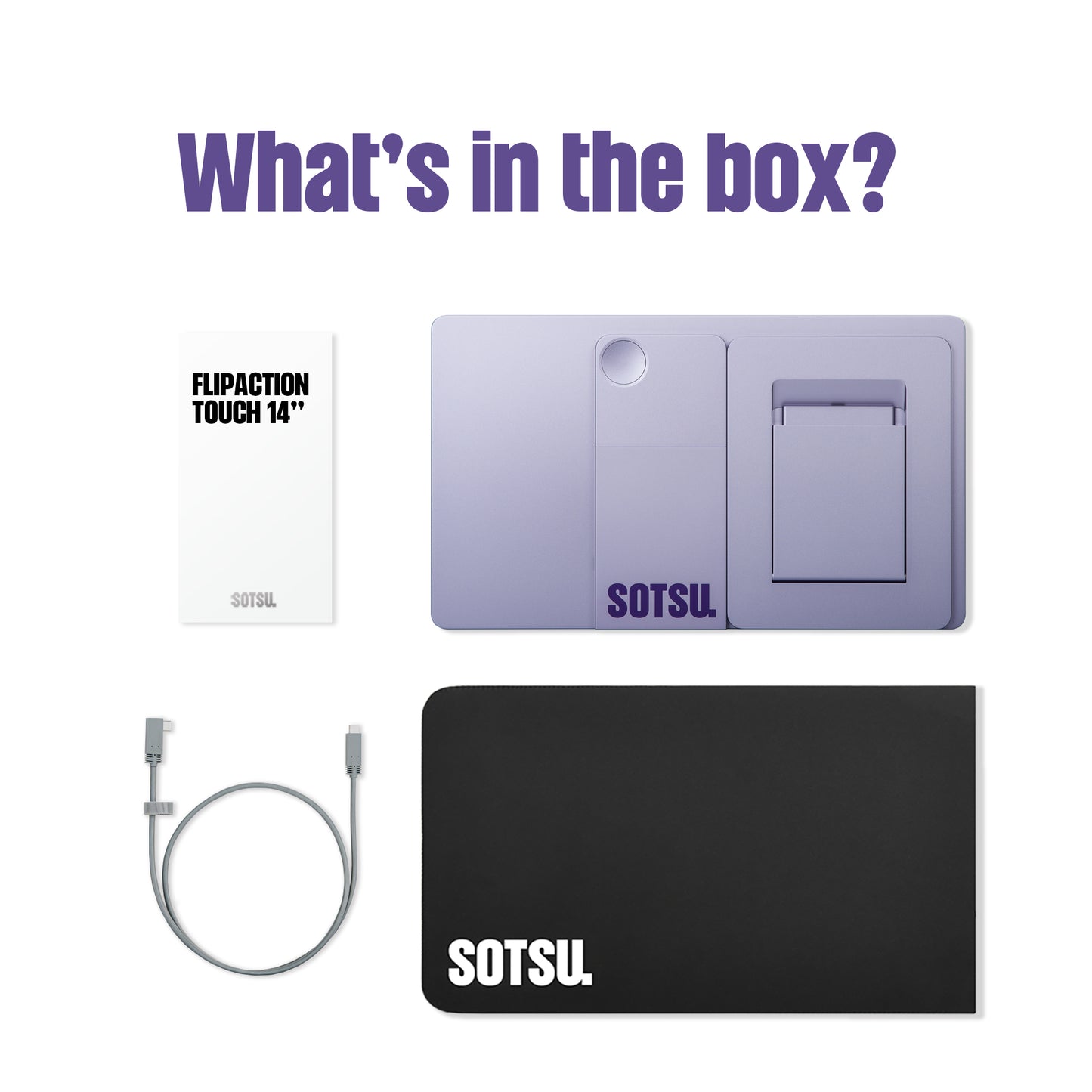 Sotsu FlipAction Touch 14" Portable Monitor