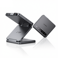 Aurzen ZIP Tri-Fold Portable Projector Grey