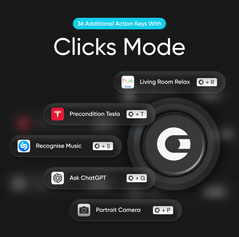 Clicks Keyboard for iPhone 15