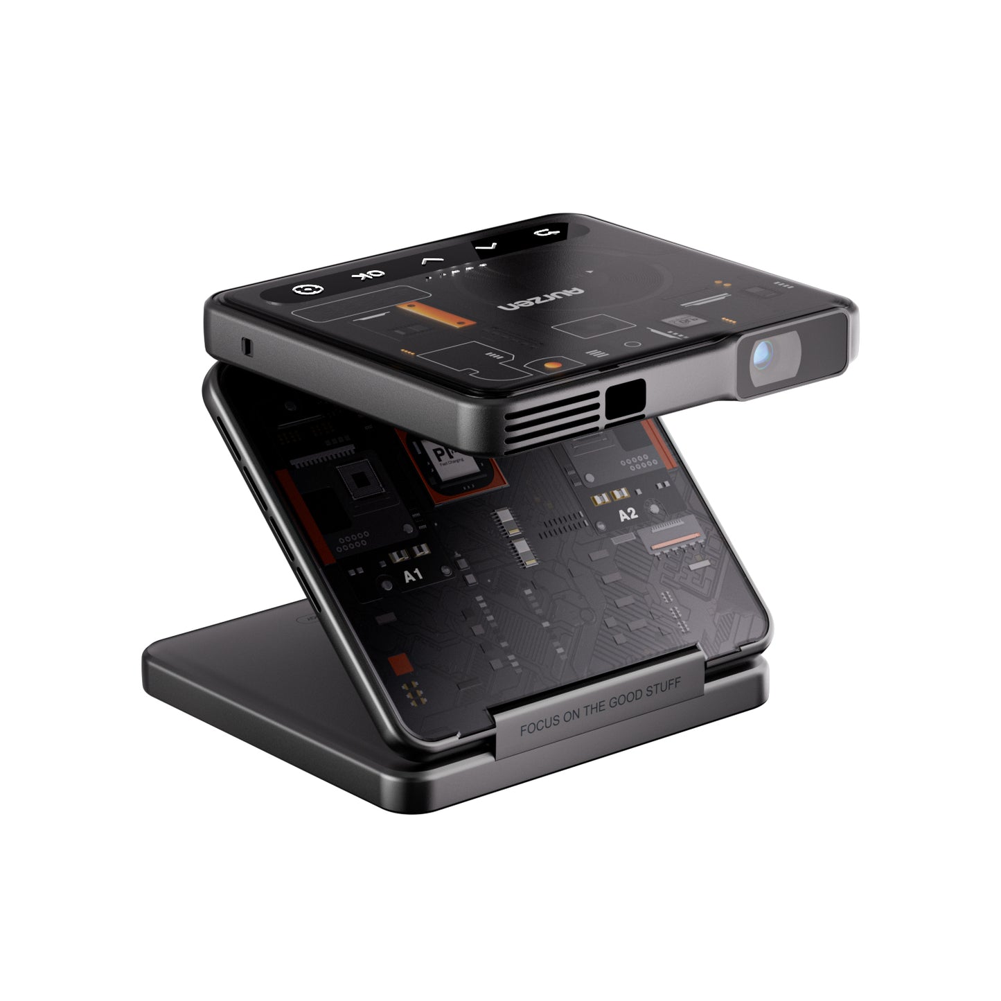 Aurzen ZIP Tri-Fold Portable Projector Cyber Edition