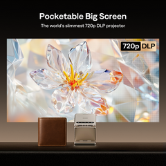 Aurzen ZIP Tri-Fold Portable Projector Grey
