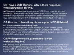 Aurzen CastPlay Pro Wireless USB-C Dongle for ZIP Projector